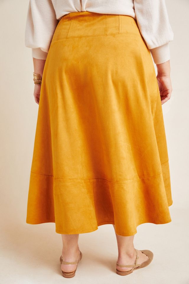 Maeve Cosima Flounced Midi Skirt #8