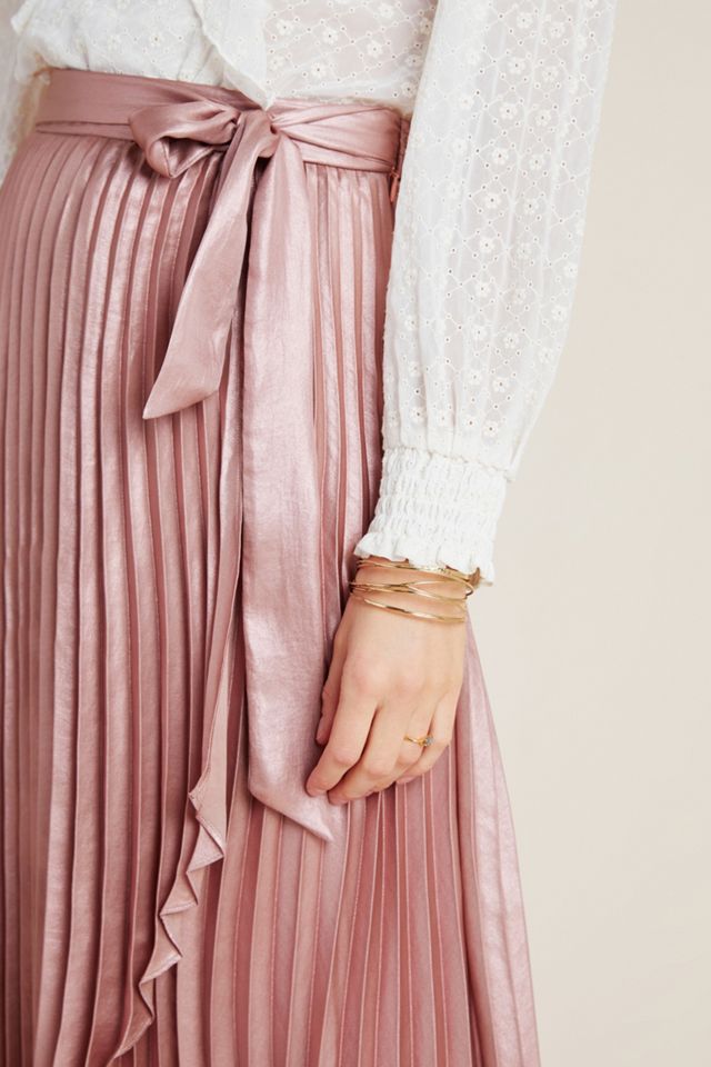 Maeve Paulina Pleated Midi Skirt #3