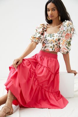 anthropologie maeve maxi skirt