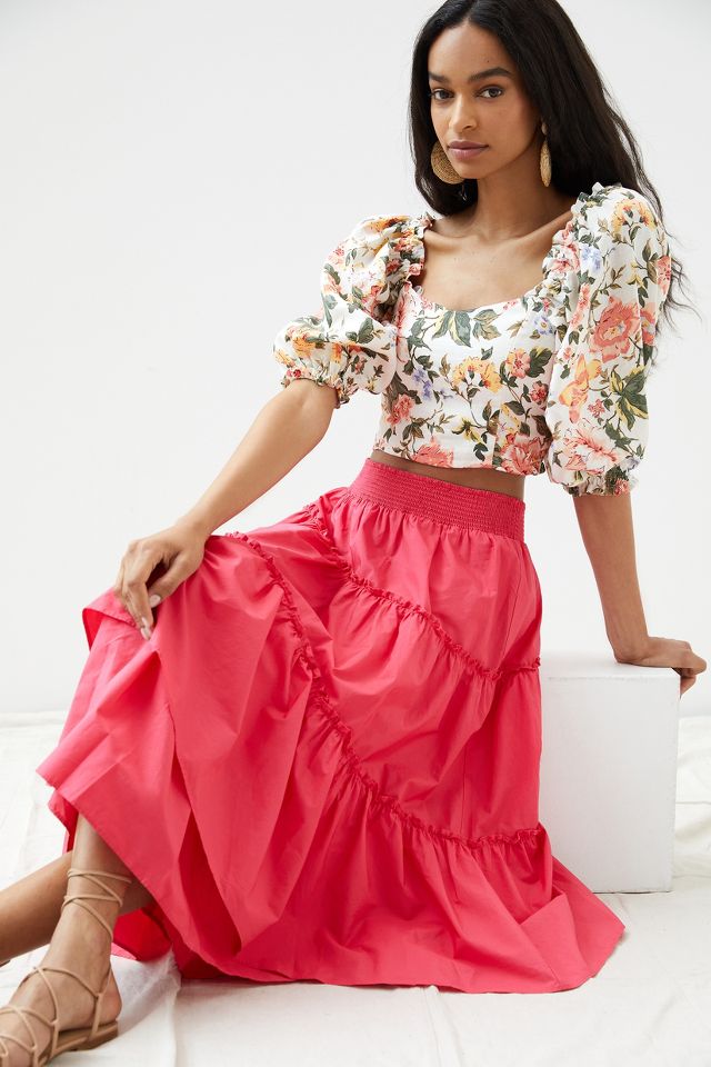 Maeve Tiered Maxi Skirt