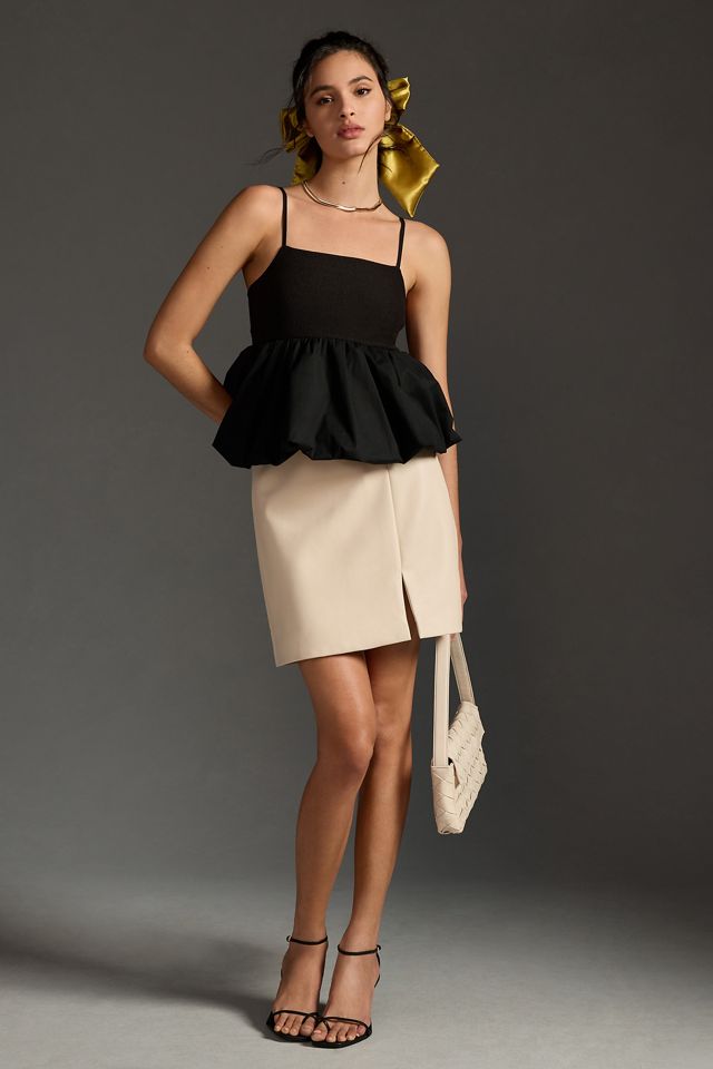 By Anthropologie Micro Mini Faux Leather Skirt #3
