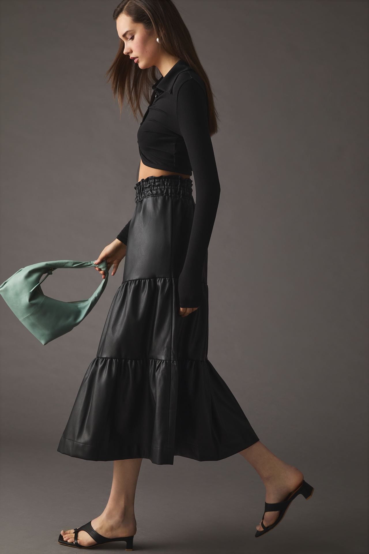 The Somerset Maxi Skirt: Faux Leather Edition