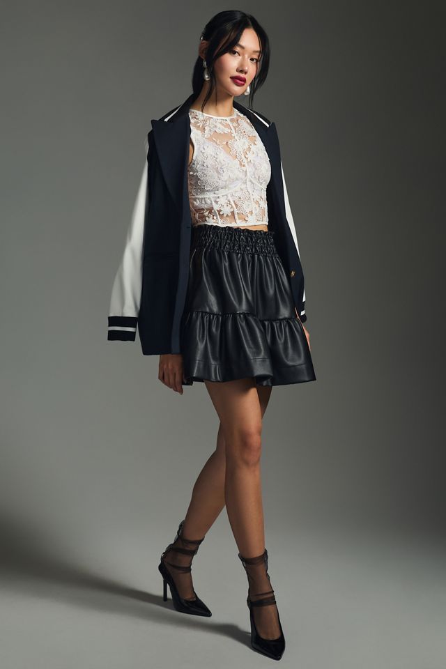 The Somerset Mini Skirt: Faux Leather Edition #4