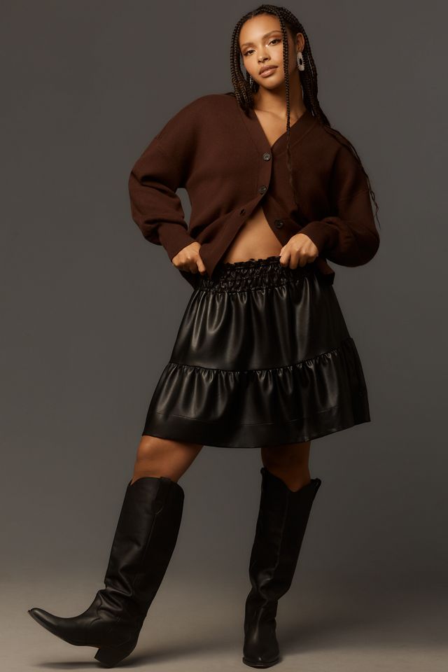 The Somerset Mini Skirt: Faux Leather Edition #5