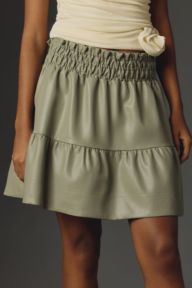 The Somerset Mini Skirt: Faux Leather Edition #1
