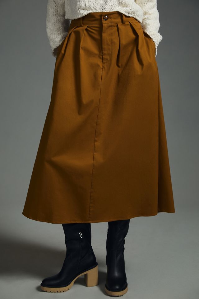 By Anthropologie A-Line Maxi Skirt #2