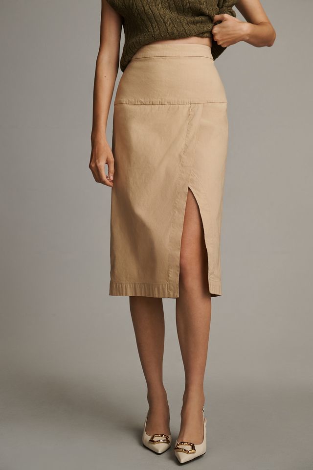 By Anthropologie Toledo Side-Slit Pencil Skirt #1