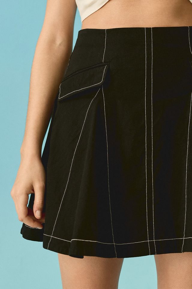 Maeve Contrast Mini Skirt #3