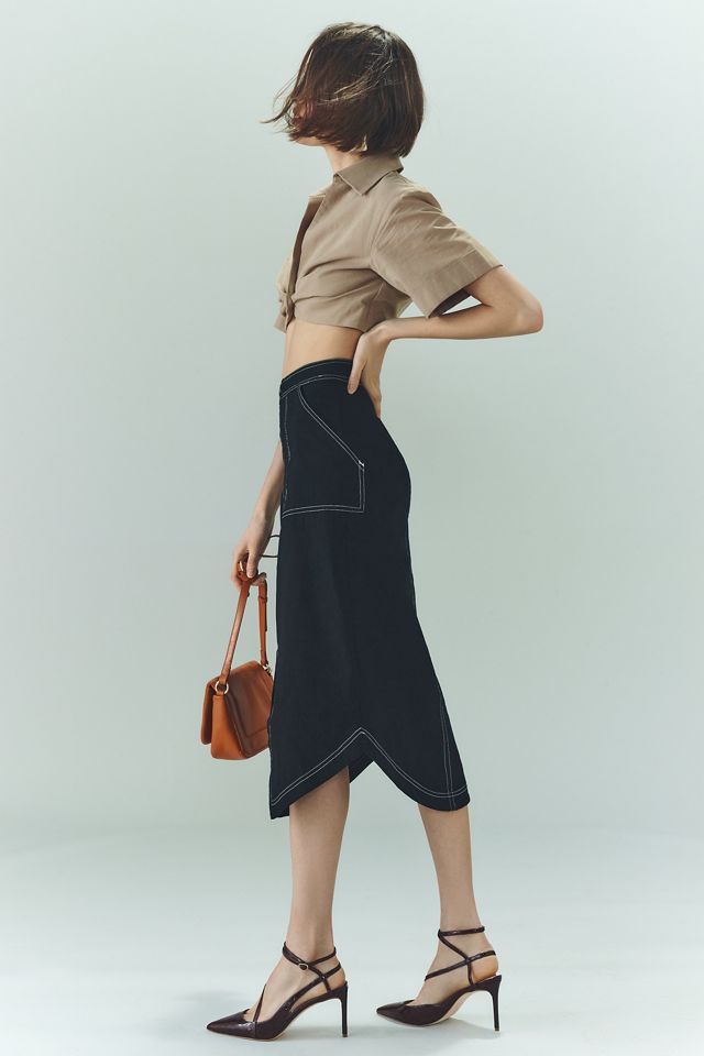 Maeve Front-Slit Utility Skirt #2