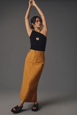 The Colette Maxi Skirt by Maeve | Anthropologie