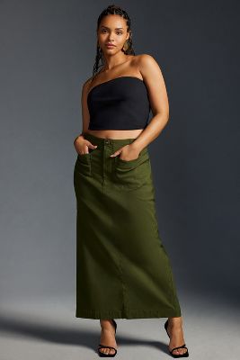 Maeve,the Colette Collection By Maeve The Colette Maxi Skirt By Maeve In Green