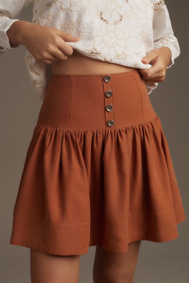 Maeve Drop-Waist Mini Skirt #2