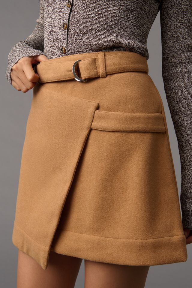 Maeve Belted Wrap Mini Skirt #2