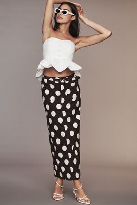 The Colette Belted Maxi Skirt by Maeve