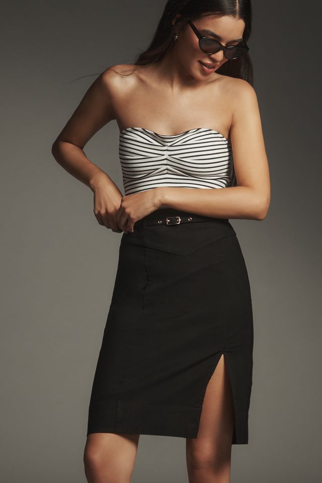 By Anthropologie Belted Pencil Skirt: Magic Fabric Edition #1
