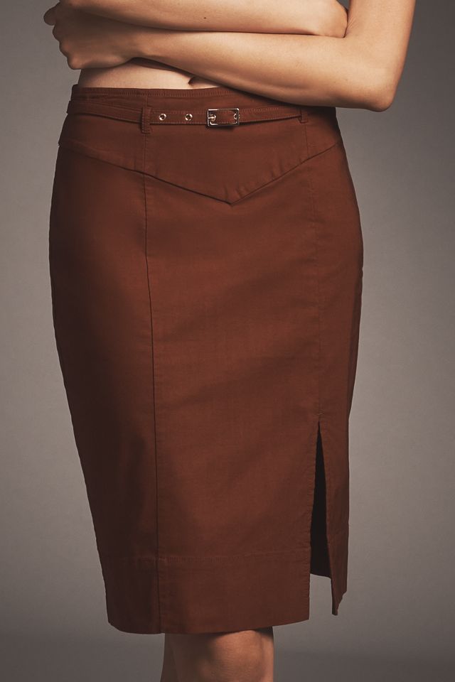 By Anthropologie Belted Pencil Skirt #1