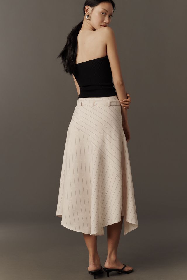 By Anthropologie Asymmetric Midi Wrap Skirt  #3