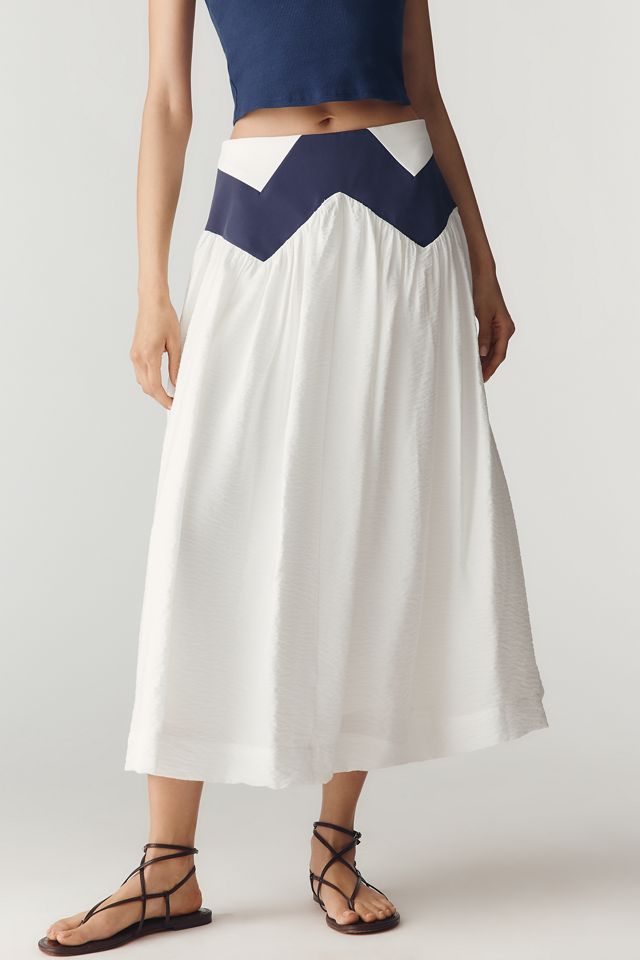 Maeve Geometric Midi Skirt #2
