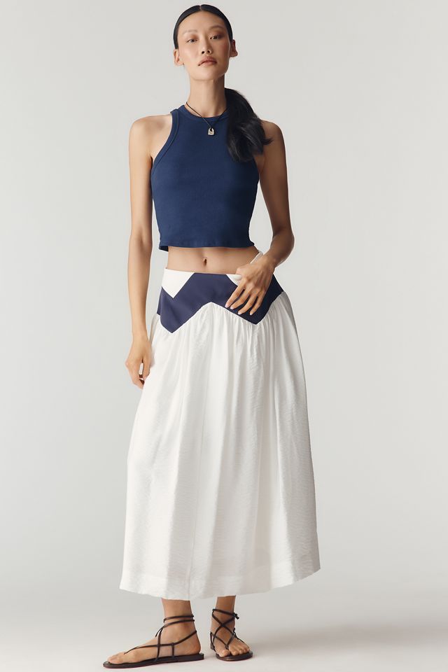 Maeve Geometric Midi Skirt #1