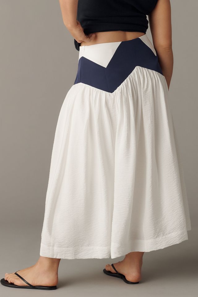 Maeve Geometric Midi Skirt #7