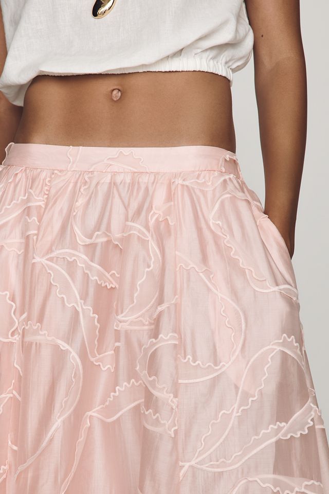 Maeve Jacie Textured Midi Skirt #3