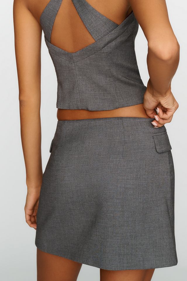 By Anthropologie Asymmetrical Blazer Skort #2