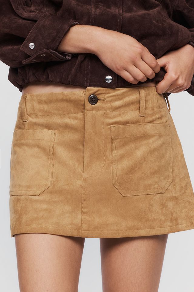 Maeve Colette Faux Suede Skort #1