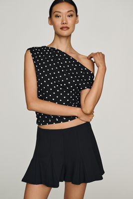 Maeve Godet Mini Skirt