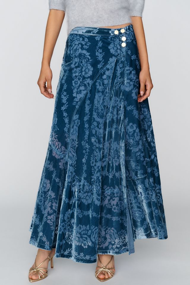By Anthropologie Olivette Wrap Maxi Skirt #1