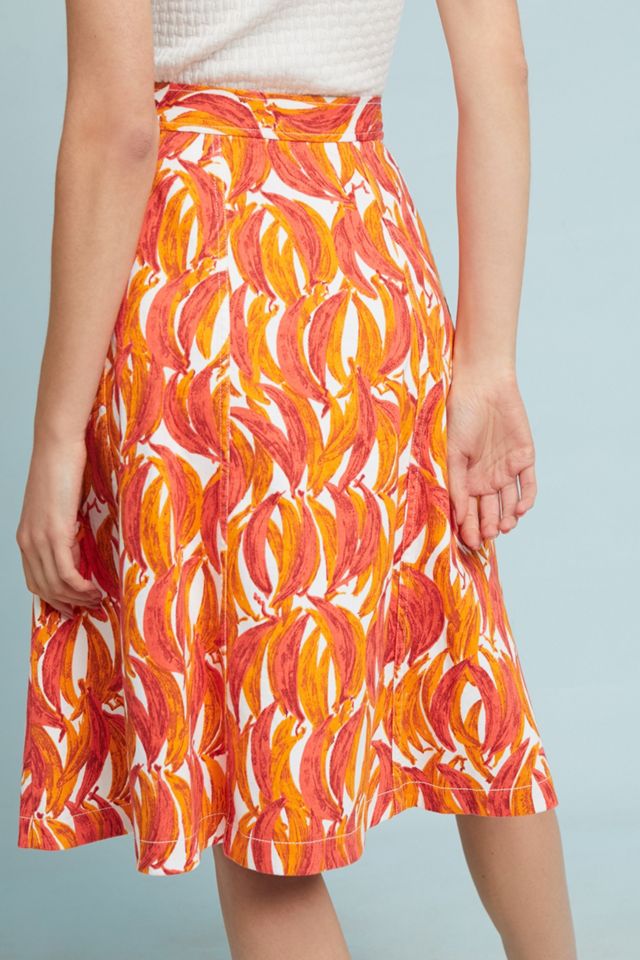 Banana Grove Denim Midi Skirt #3