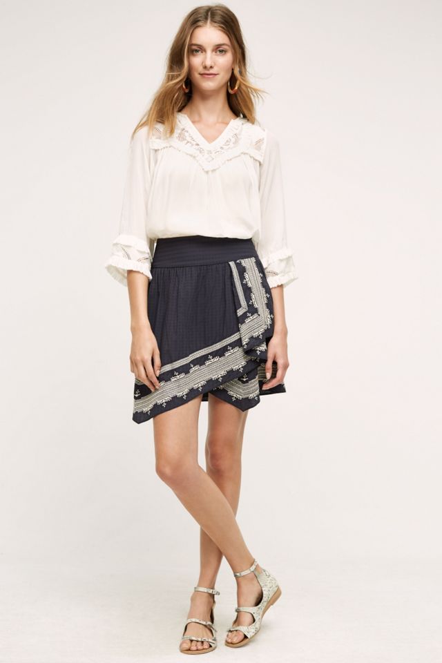 Draped Gauze Skirt
