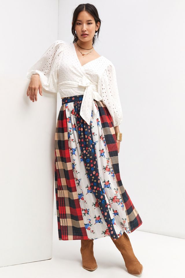 Danette tiered corduroy outlet maxi skirt anthropologie