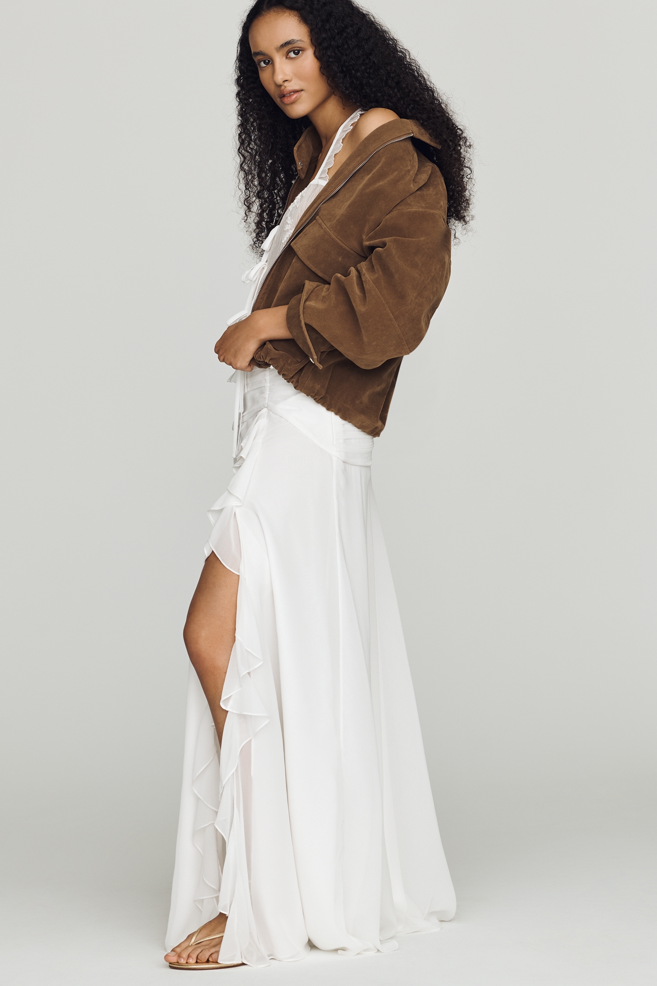 By Anthropologie Lara Ruffle Skirt