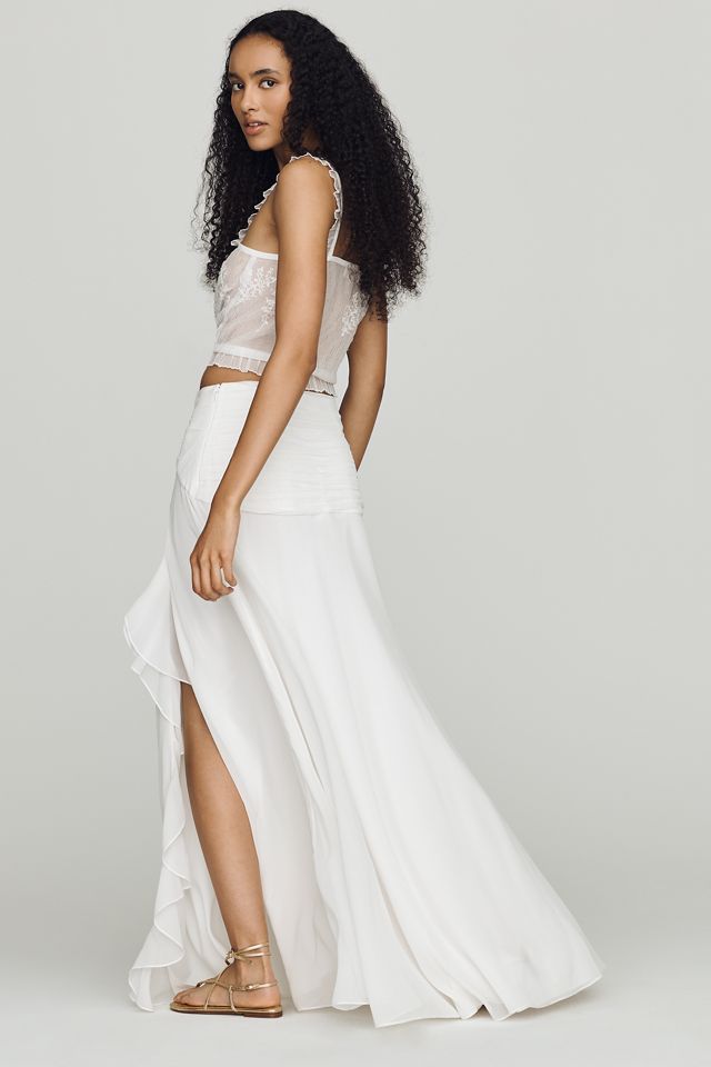By Anthropologie Lara Ruffle Skirt #3
