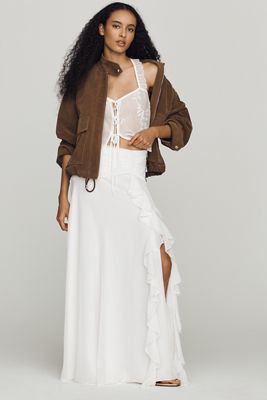 By Anthropologie Lara Ruffle Skirt