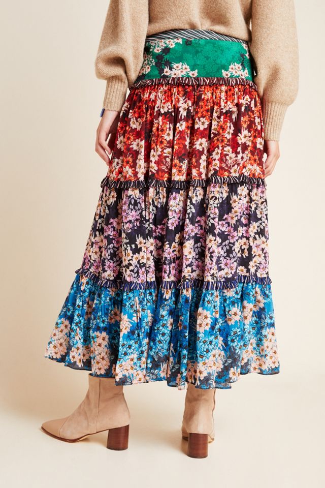 Anarosa Tiered Maxi Skirt #2