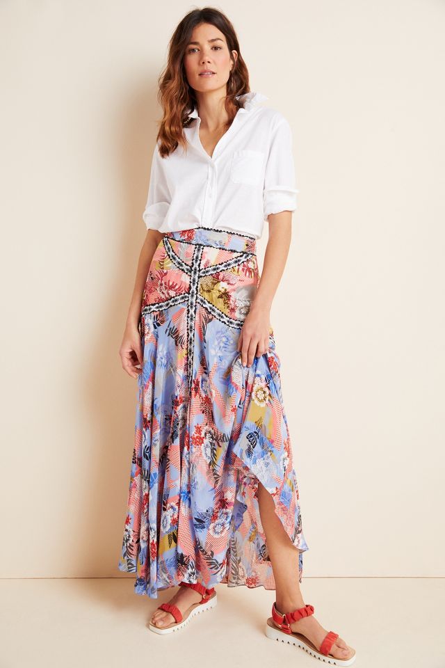 Taylor Embroidered Maxi Skirt | Anthropologie UK
