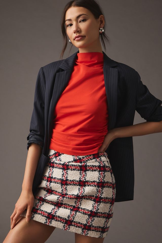 Mini gonna in tweed di fabbrica inglese #5