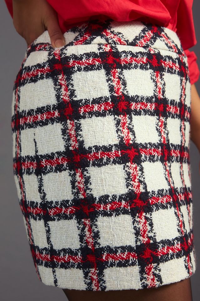 Mini gonna in tweed di fabbrica inglese #3