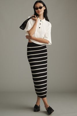 【Anthropologie】PAIGE オグデン フェイクレザーミディスカート PAIGE Ogden Faux-Leather Midi Skirt | Anthropologie