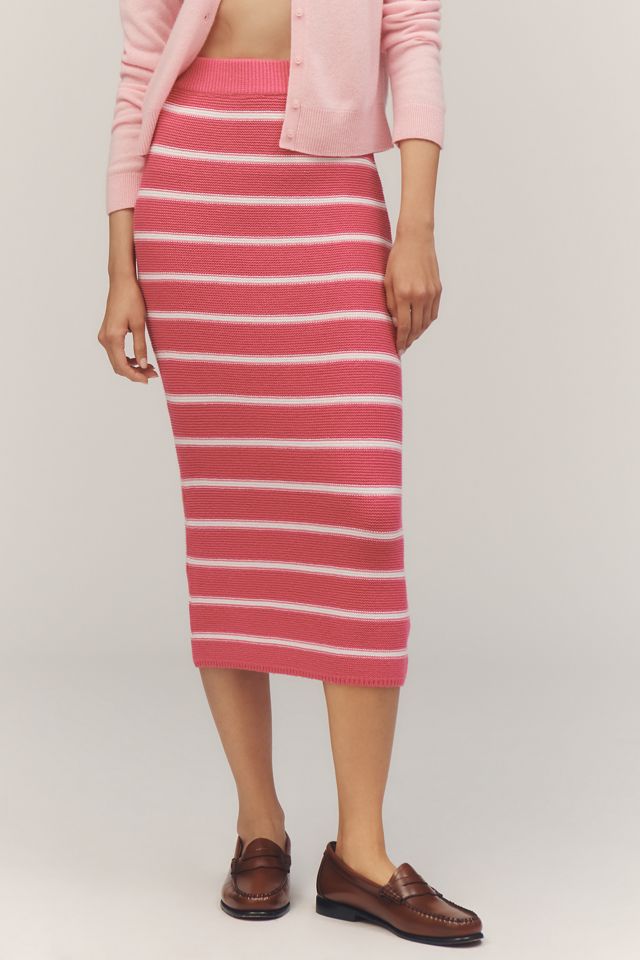English Factory Fitted Knit Midi Skirt #1