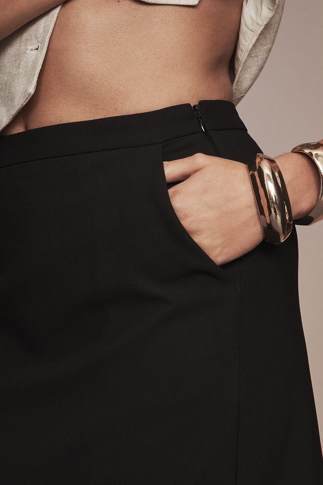 English Factory High-Rise Slim A-Line Midi Skirt #3