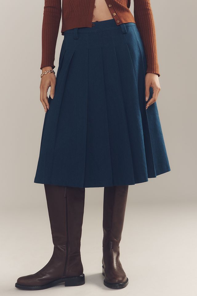English Factory Low-Rise Pleated Midi Skirt #1
