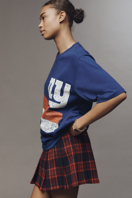 English Factory Pleated Plaid Mini Skirt In Multi