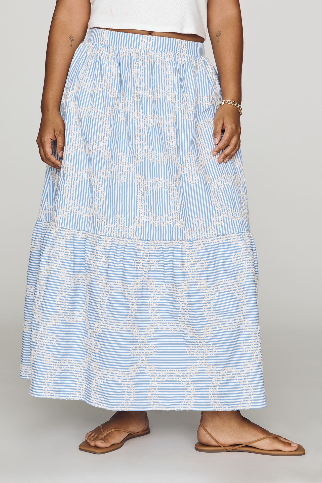 English Factory Tiered Maxi Skirt