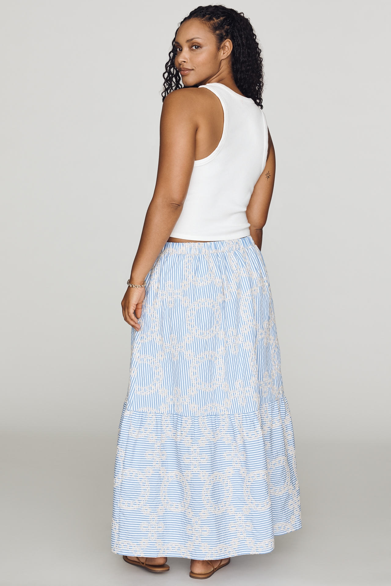 English Factory Tiered Maxi Skirt