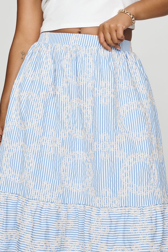 English Factory Tiered Maxi Skirt #3