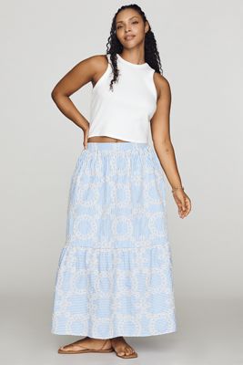 English Factory Tiered Maxi Skirt