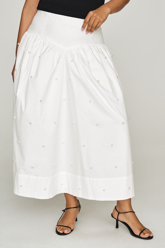 English Factory Drop-Waist Floral Skirt #2