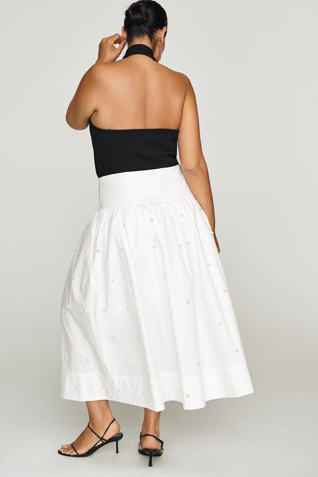 English Factory Drop-Waist Floral Skirt #3